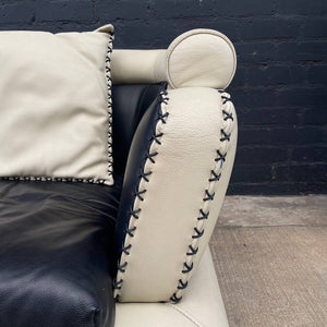 Italian Contemporary Modern Leather Sofa