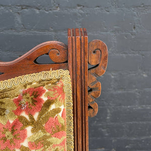 Pair of American Antique Eastlake Style Carved Side Chairs, c.1930’s