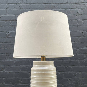 Vintage Mid-Century Modern Ceramic Table Lamp with Shade, c.1960’s