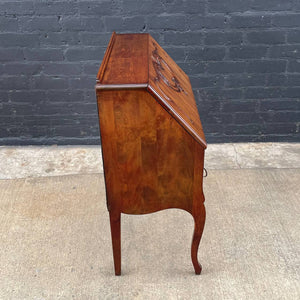 Antique French Provincial Mahogany Style Drop-Leaf Writing Desk, c.1960’s