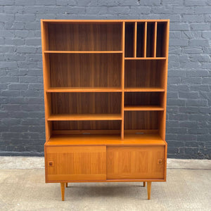 Mid-Century Danish Modern Teak Bookcase Credenza Shelf Unit, c.1960’s