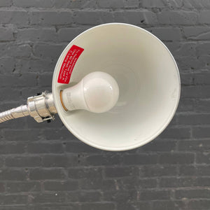Mid-Century Modern Adjustable Goose Neck Chrome Floor Lamp, c.1970’s