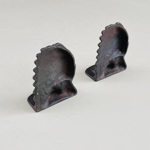 Pair of Vintage Iron Native American Indian Bookends , c.1980’s