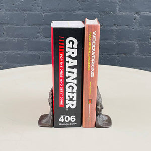 Pair of Vintage Iron Native American Indian Bookends , c.1980’s