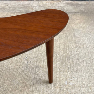 Pair of Mid-Century Modern Sculpted Walnut Boomerang Style Side Tables, c.1960’s
