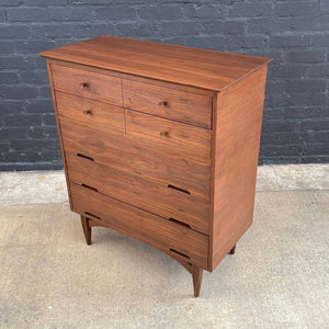 Mid-Century Modern Walnut Highboy Chest of Drawers, c.1960’s