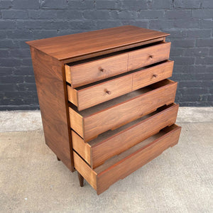 Mid-Century Modern Walnut Highboy Chest of Drawers, c.1960’s