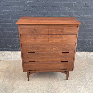 Mid-Century Modern Walnut Highboy Chest of Drawers, c.1960’s