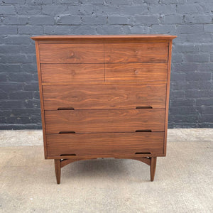 Mid-Century Modern Walnut Highboy Chest of Drawers, c.1960’s