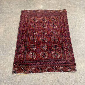 Vintage Persian Red Wool Carpet Rug, c.1960’s