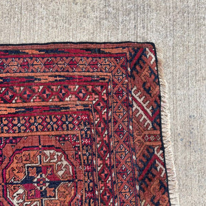 Vintage Persian Red Wool Carpet Rug, c.1960’s