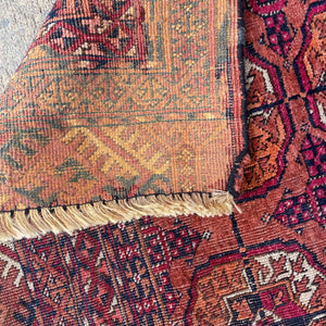 Vintage Persian Red Wool Carpet Rug, c.1960’s