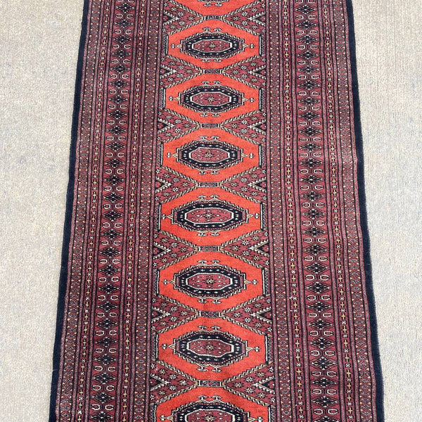 Vintage Persian Oriental Runner Wool Carpet Rug, c.1960’s