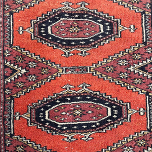 Vintage Persian Oriental Runner Wool Carpet Rug, c.1960’s
