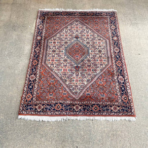 Vintage Persian Red Oriental Wool Carpet Rug, c.1940’s
