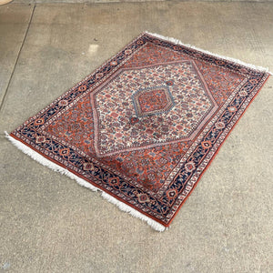 Vintage Persian Red Oriental Wool Carpet Rug, c.1940’s