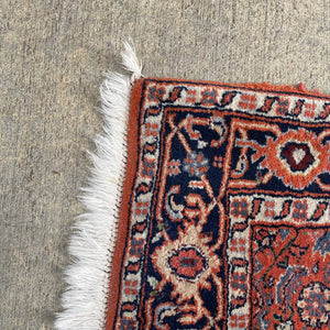 Vintage Persian Red Oriental Wool Carpet Rug, c.1940’s