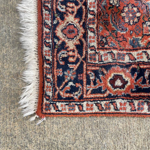 Vintage Persian Red Oriental Wool Carpet Rug, c.1940’s