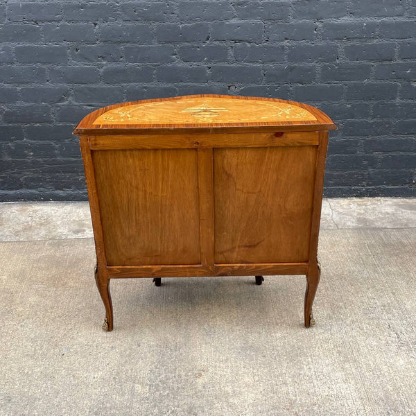 Pair of French Antique Rosewood & Burl Olive Wood Consoles, c.1960’s