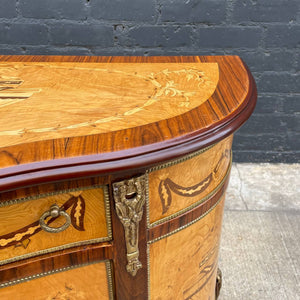 Pair of French Antique Rosewood & Burl Olive Wood Consoles, c.1960’s
