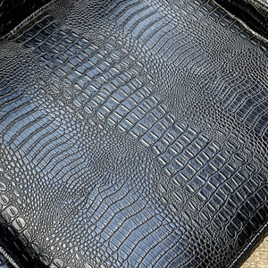 Vintage Mid-Century Modern Faux Crocodile Leather Lounge Chair, c.1960’s