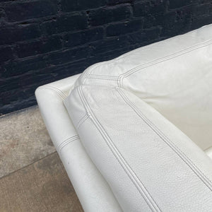 Italian Vintage Leather Sectional Modular Sofa Set