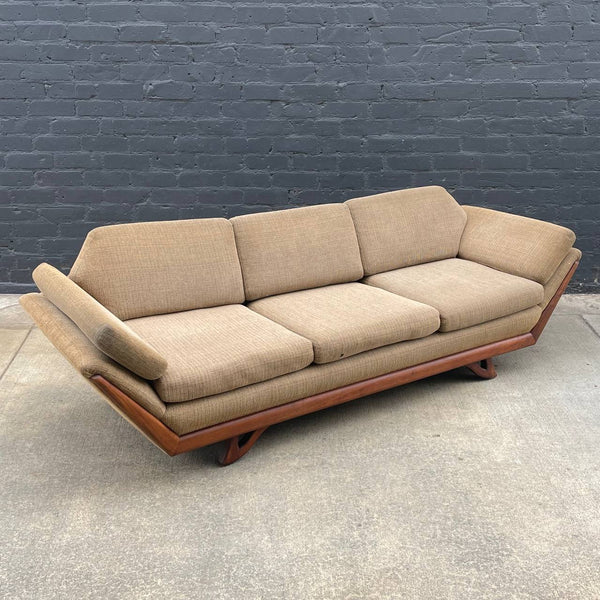 Mid-Century Modern Large Sculpted Gondola Sofa, c.1960’s