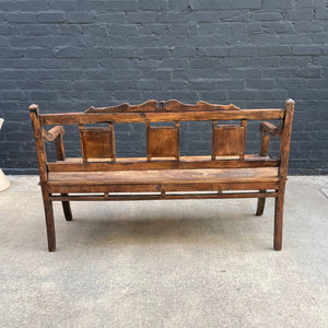 Vintage Boho Jungalow Style Garden Bench