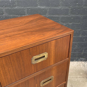 Pair of Mid-Century Modern Chest Dresser with Brass Accents by Lane, c.1950’s