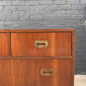 Pair of Mid-Century Modern Chest Dresser with Brass Accents by Lane, c.1950’s