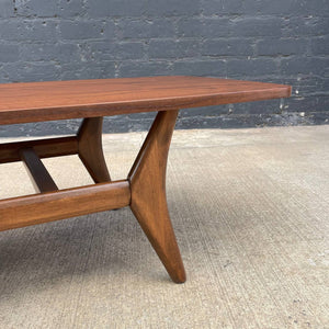 Mid-Century Modern Sculpted Walnut Coffee Table, c.1960’s