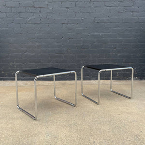 Pair of Mid-Century Modern Chrome Side Tables by Marcel Breuer, c.1960’s