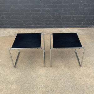 Pair of Mid-Century Modern Chrome Side Tables by Marcel Breuer, c.1960’s