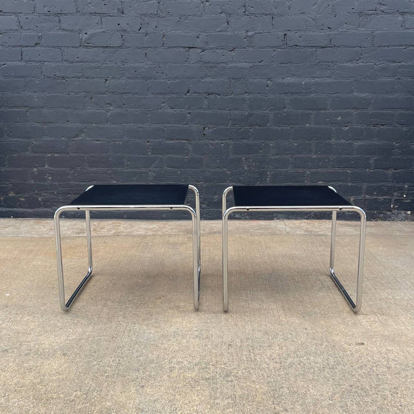 Pair of Mid-Century Modern Chrome Side Tables by Marcel Breuer, c.1960’s