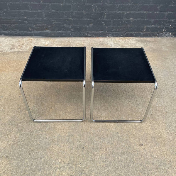 Pair of Mid-Century Modern Chrome Side Tables by Marcel Breuer, c.1960’s