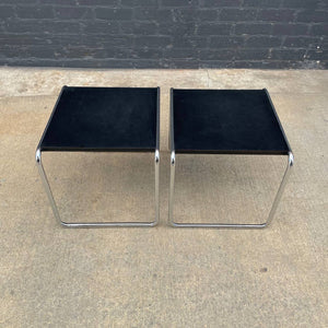 Pair of Mid-Century Modern Chrome Side Tables by Marcel Breuer, c.1960’s