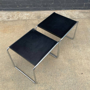 Pair of Mid-Century Modern Chrome Side Tables by Marcel Breuer, c.1960’s