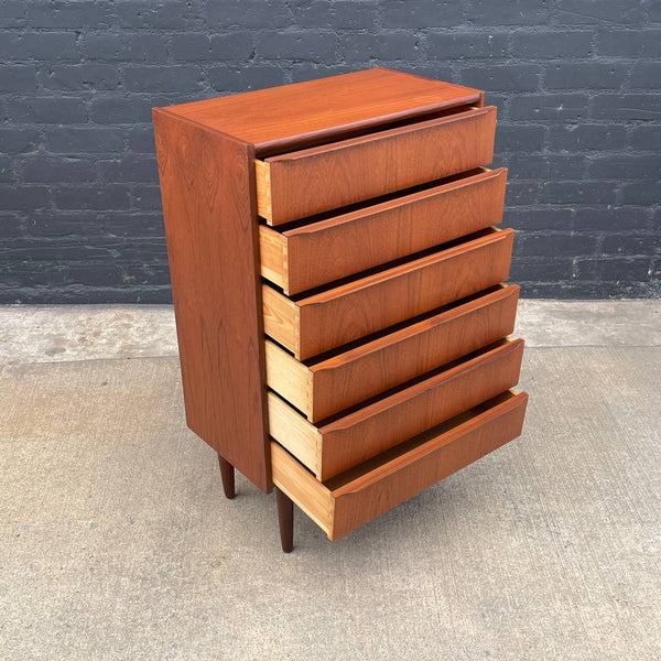 Mid-Century Danish Modern Teak Highboy Dresser, c.1960’s
