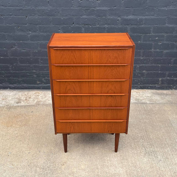 Mid-Century Danish Modern Teak Highboy Dresser, c.1960’s