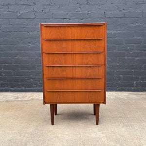 Mid-Century Danish Modern Teak Highboy Dresser, c.1960’s