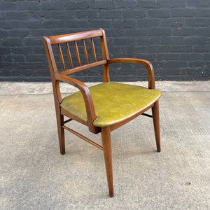 Set of 6 Mid-Century Modern Sculpted Walnut Dining Chairs, c.1950’s