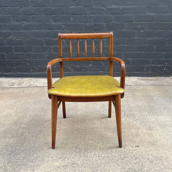 Set of 6 Mid-Century Modern Sculpted Walnut Dining Chairs, c.1950’s