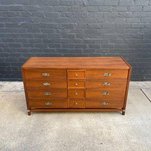 Mid-Century Modern 12-Drawer Walnut Dresser, c.1960’s