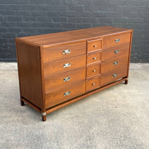 Mid-Century Modern 12-Drawer Walnut Dresser, c.1960’s