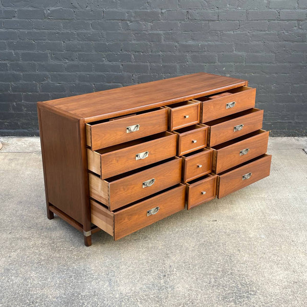 Mid-Century Modern 12-Drawer Walnut Dresser, c.1960’s