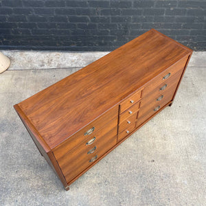 Mid-Century Modern 12-Drawer Walnut Dresser, c.1960’s