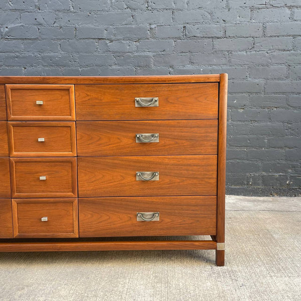Mid-Century Modern 12-Drawer Walnut Dresser, c.1960’s