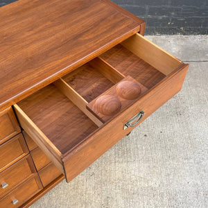 Mid-Century Modern 12-Drawer Walnut Dresser, c.1960’s