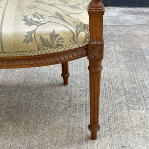 Pair of French Antique Carved Wood Arm Chairs, c.1960’s