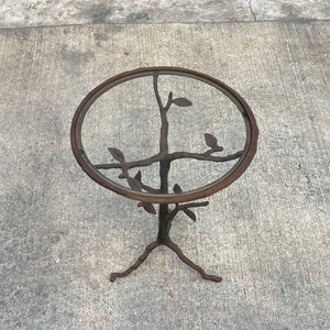 Mid-Century Modern Wrought Iron Tripod Branch Side Table, c.1960’s